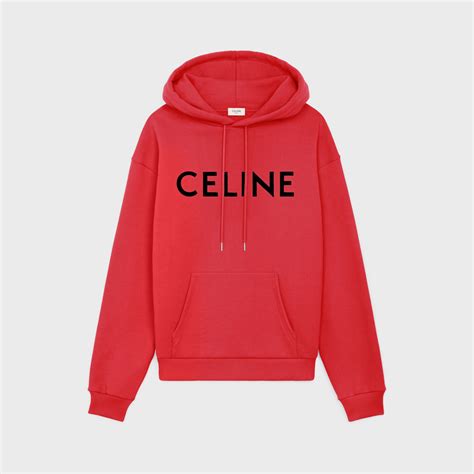 celine paris red hoodie|gradient celine hoodie.